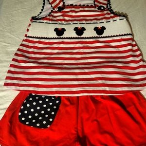 Minnie mouse short set
